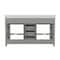 Flash Furniture Vega 60 Inch Double Vanity w/2 Sinks, 2 Storage Cabinets w/Soft Close Doors and 6 Drawers, Gray FS-BN-2-60-GY-GG - alternate 5